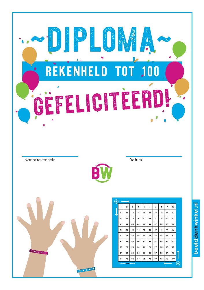 Diploma Rekenheld tot 100